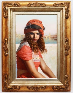 Venetian Girl - Chías Oil painting on canvas Realism