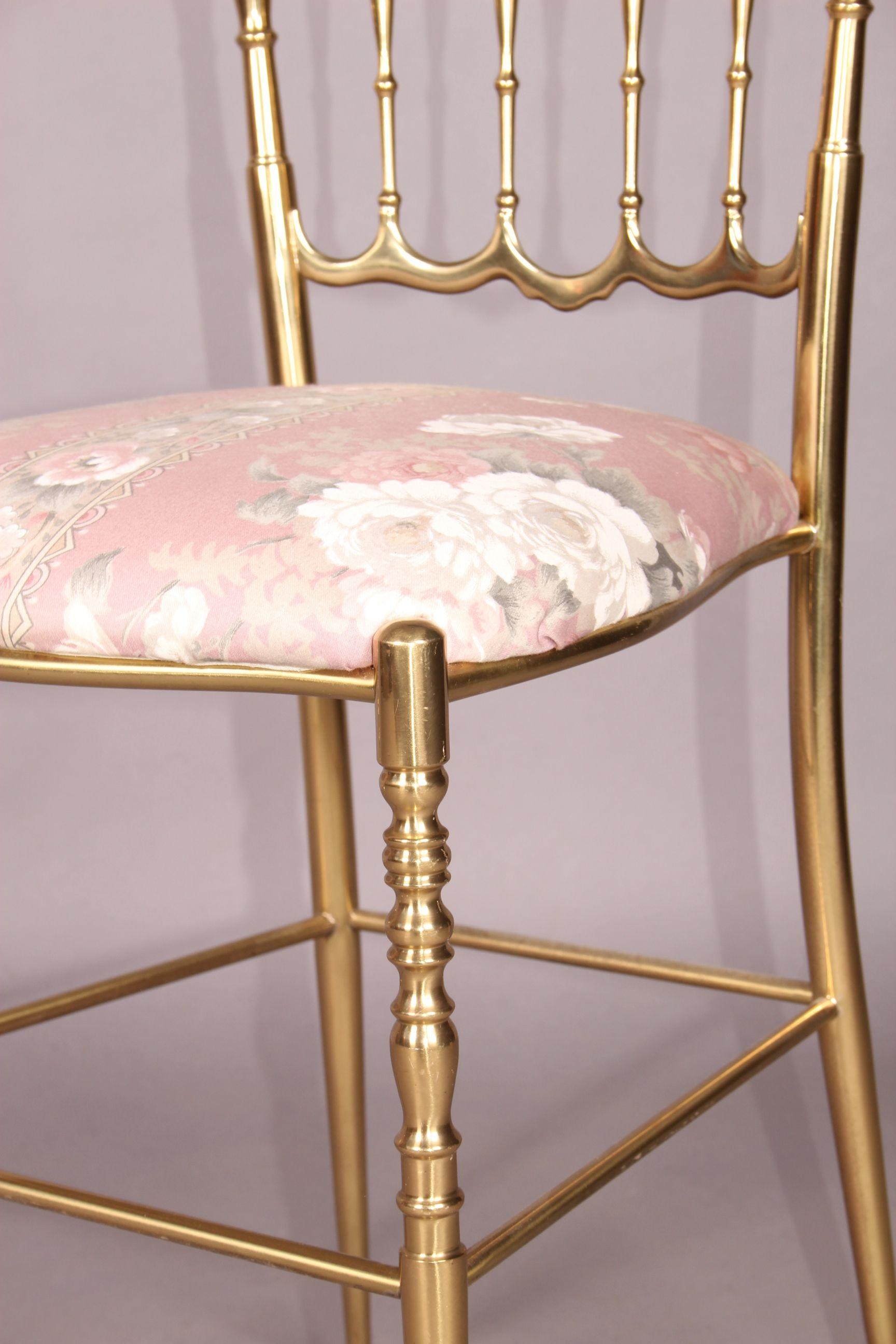 Chiavari brass chair.