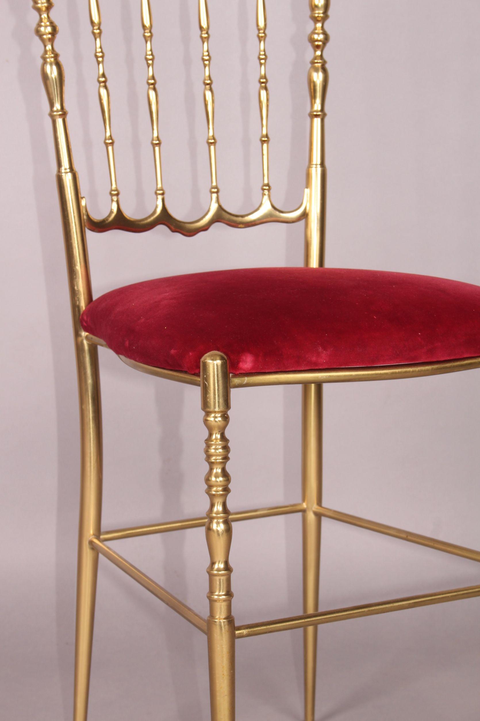Italian Chiavari Brass Chair