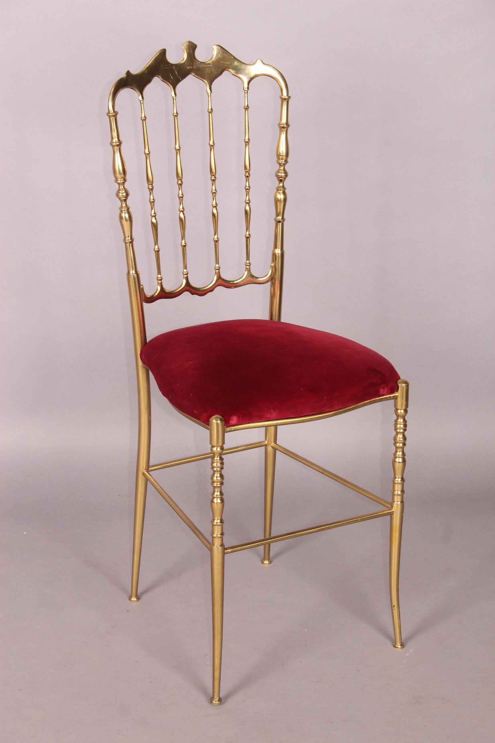 Chiavari Brass Chair In Good Condition In grand Lancy, CH