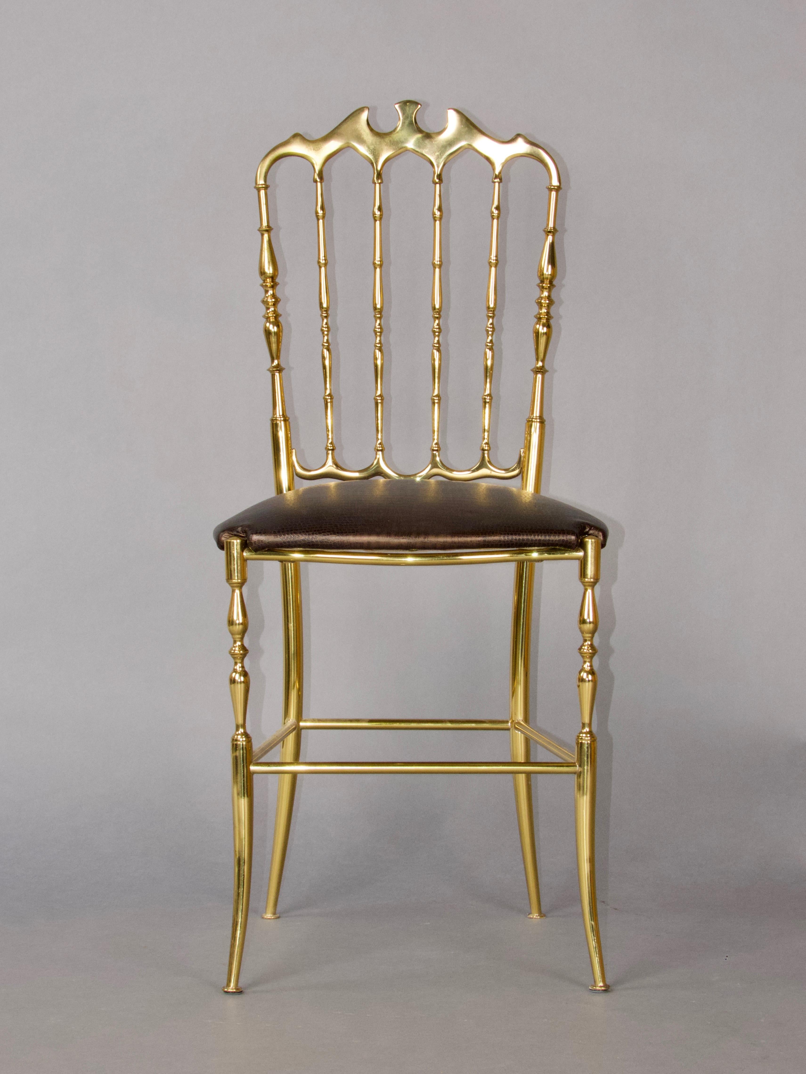 Chiavari Brass Dining Chair 