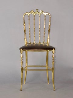 Chiavari Esszimmerstuhl aus Messing