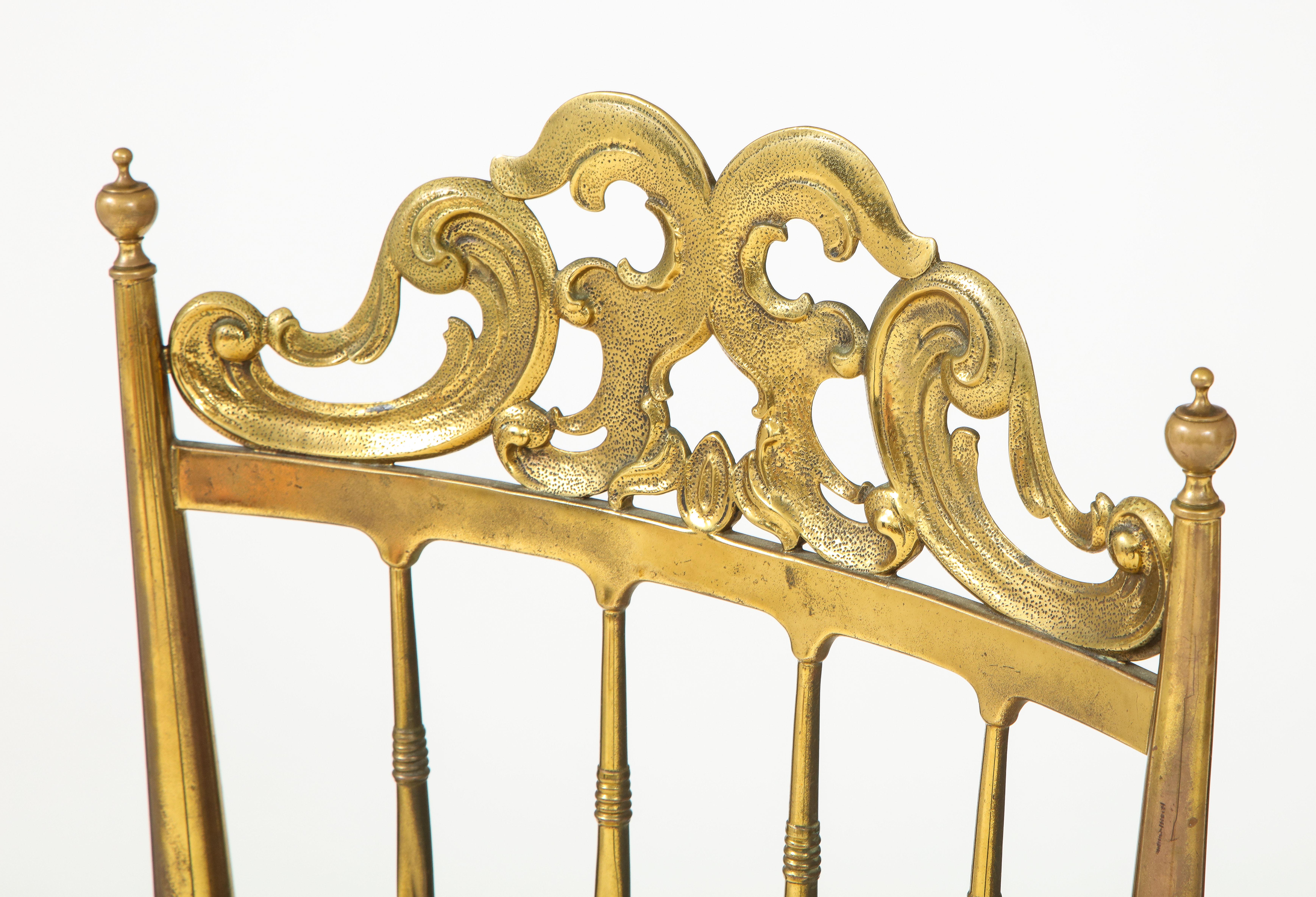 Chiavari Brass, Sheepskin Chair 1