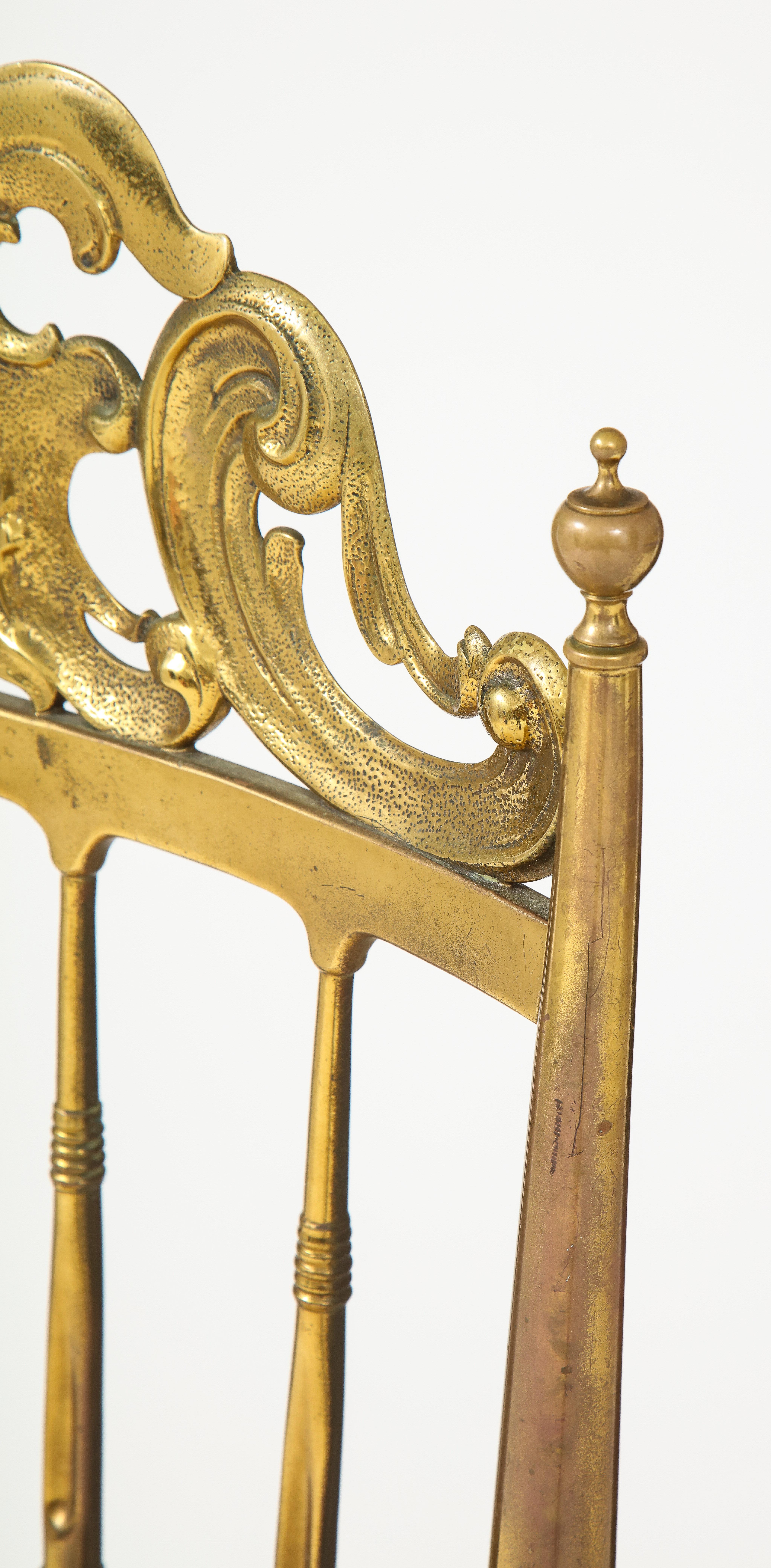 Chiavari Brass, Sheepskin Chair 2