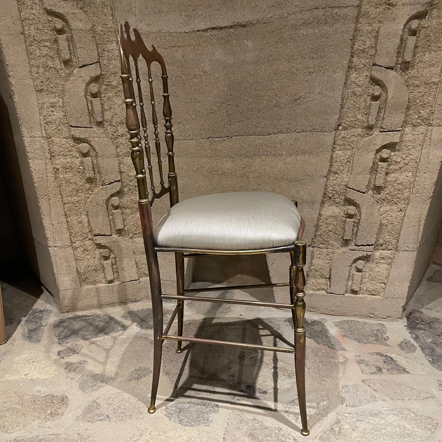 Mid-20th Century 1950s Chiavari Chair in Bronze Italy For Sale