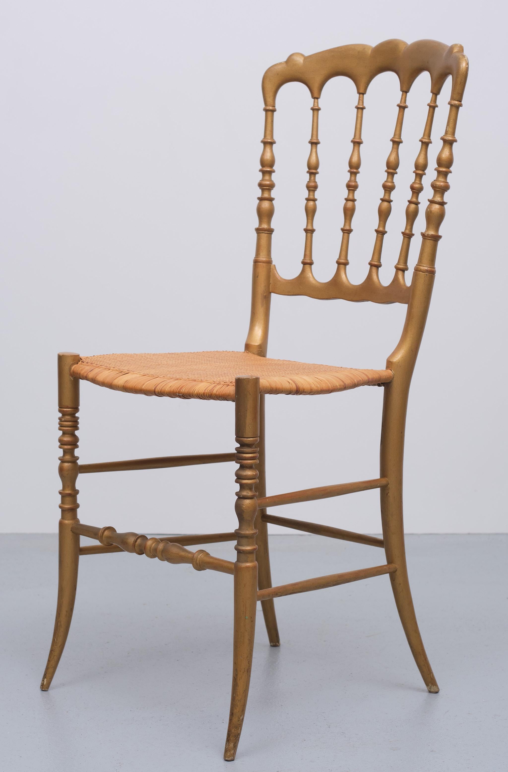 Chiavari-Stuhl, 1950er Jahre, Italien (Moderne der Mitte des Jahrhunderts) im Angebot