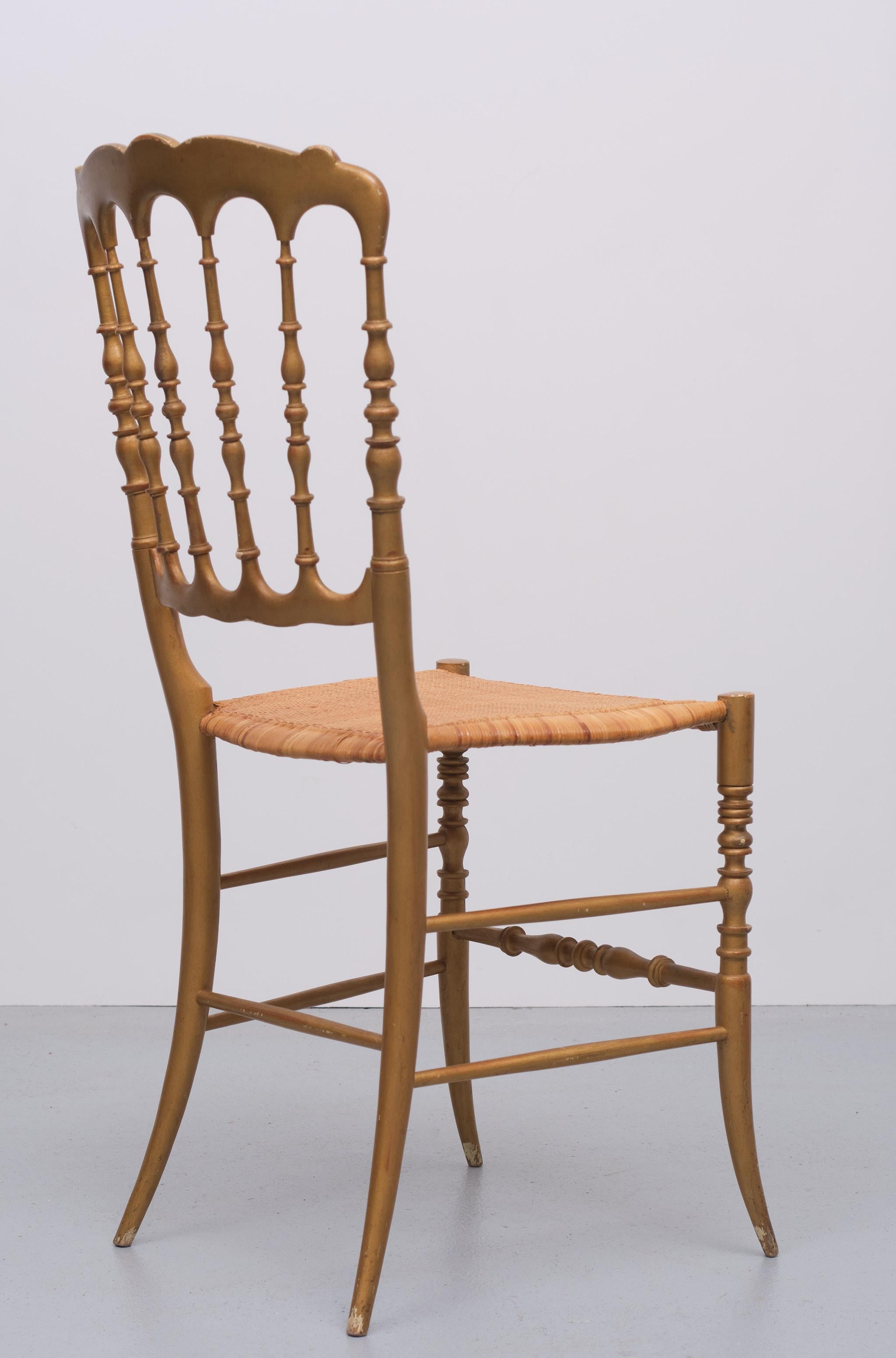 Mid-20th Century Chiavari Chair 1950s Italy For Sale
