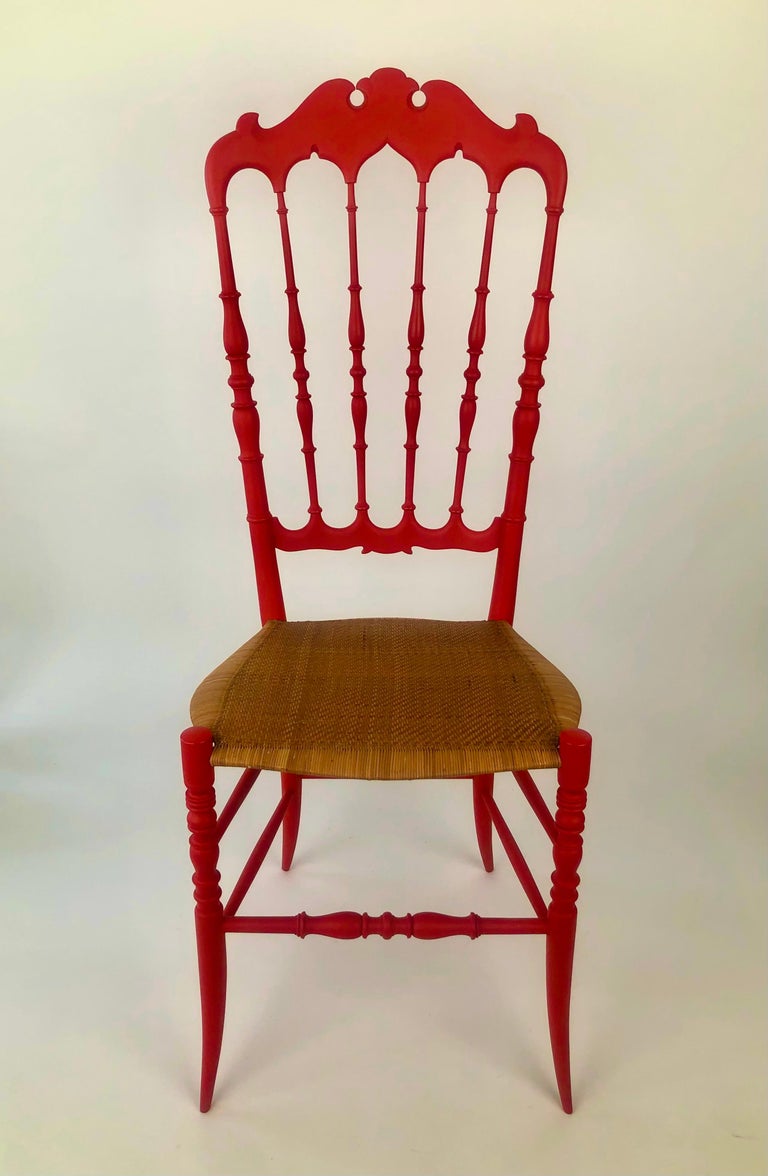 Chiavari Chair made by Ditta Levaggi Rinaldo, painted in Mat