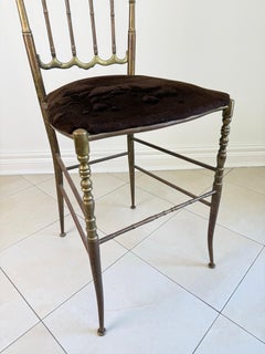Chaise Chiavari, laiton massif, produit en Italie