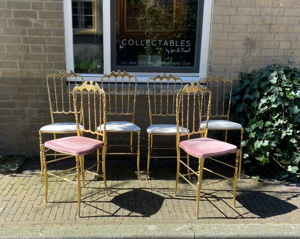 Chiavari chairs, set of 6 In Good Condition For Sale In 'S-HERTOGENBOSCH, NL