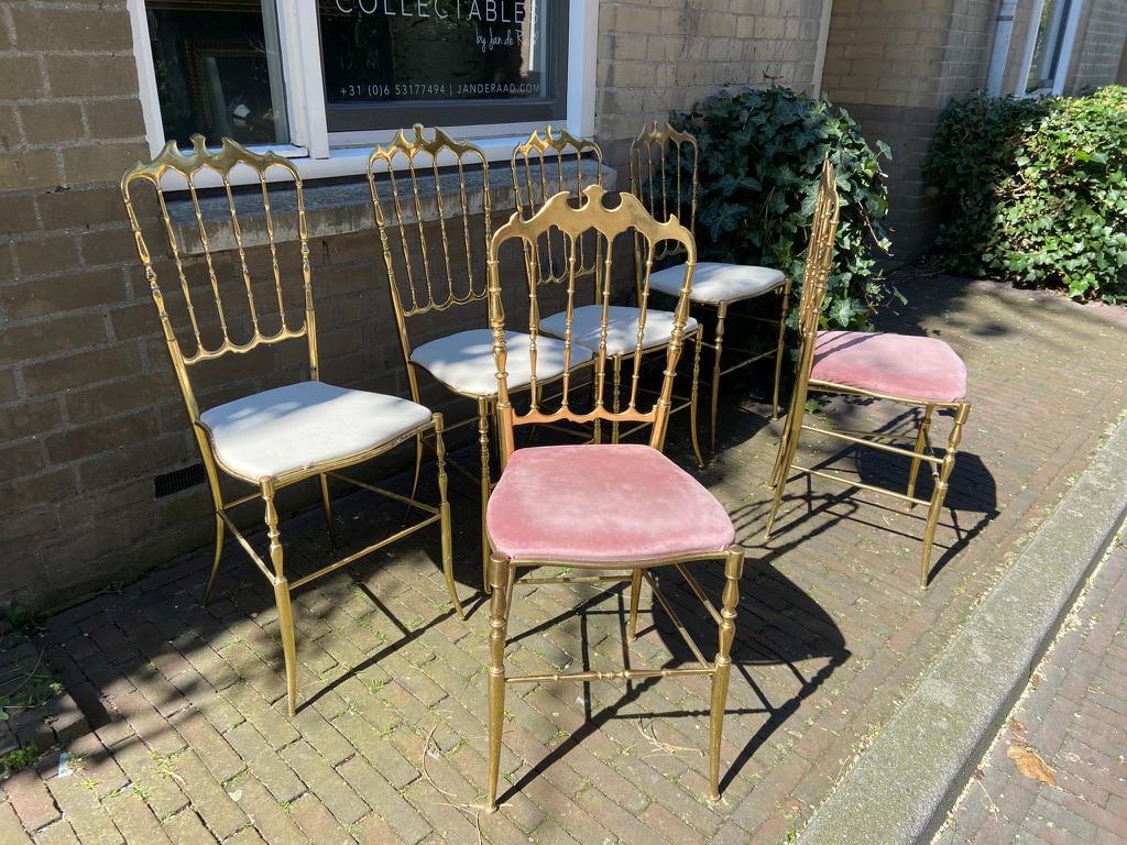 Late 20th Century Chiavari chairs, set of 6 For Sale