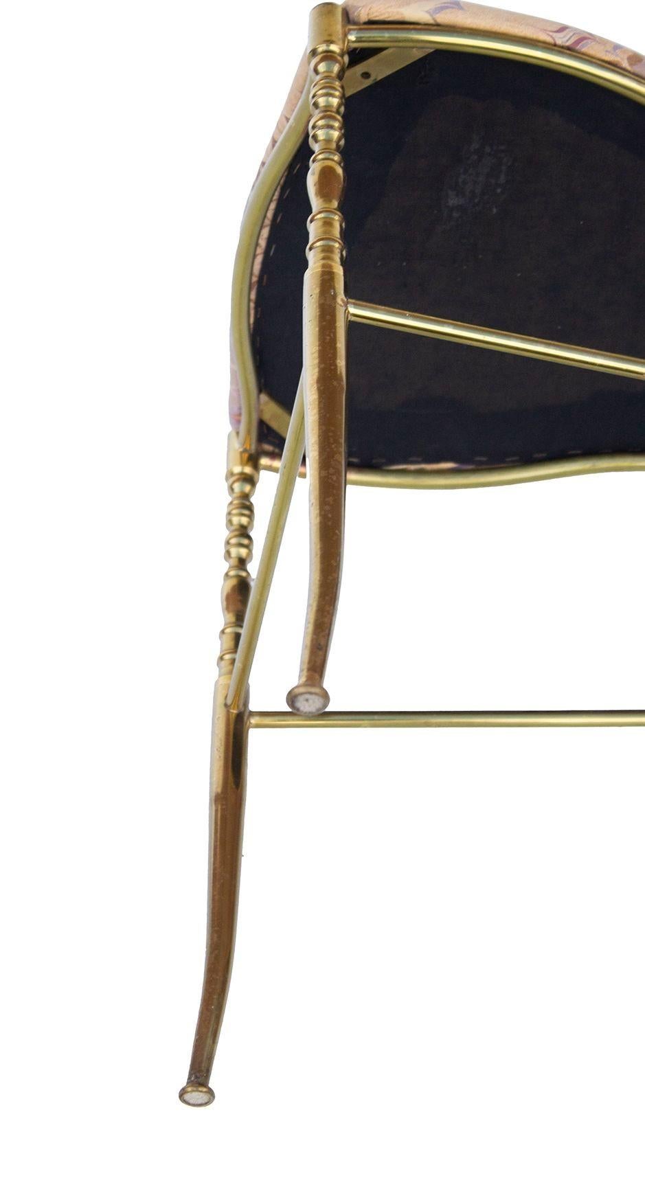 Chiavari Italian Brass Side Chair For Sale 7