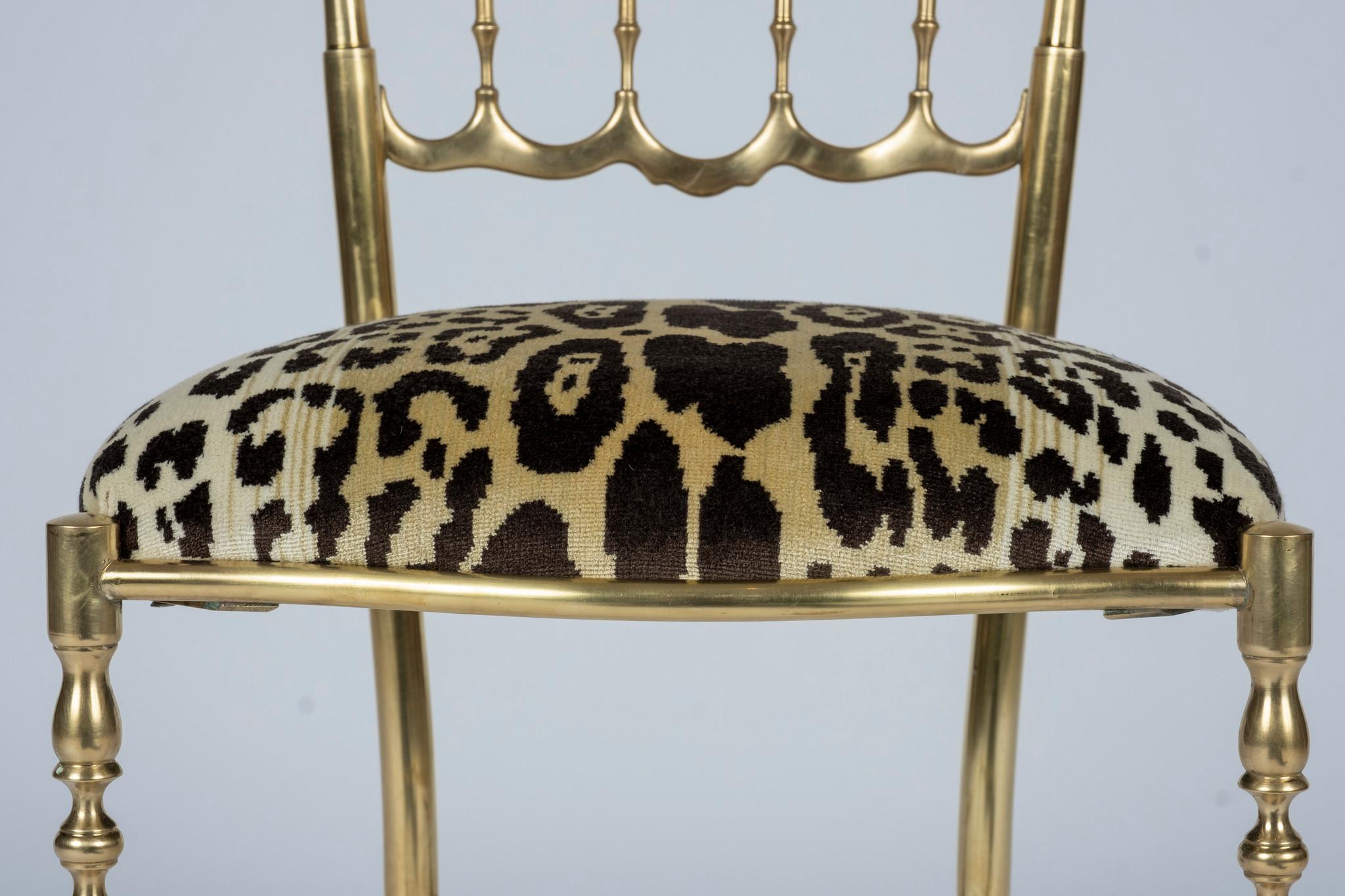 Chiavari Leopord Velvet Chair 1