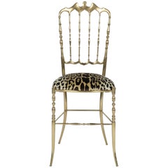 Chiavari Leopord Velvet Chair