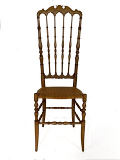 Chiavari Mid-Century Modern Beechwood Chair, 1940s, Italy