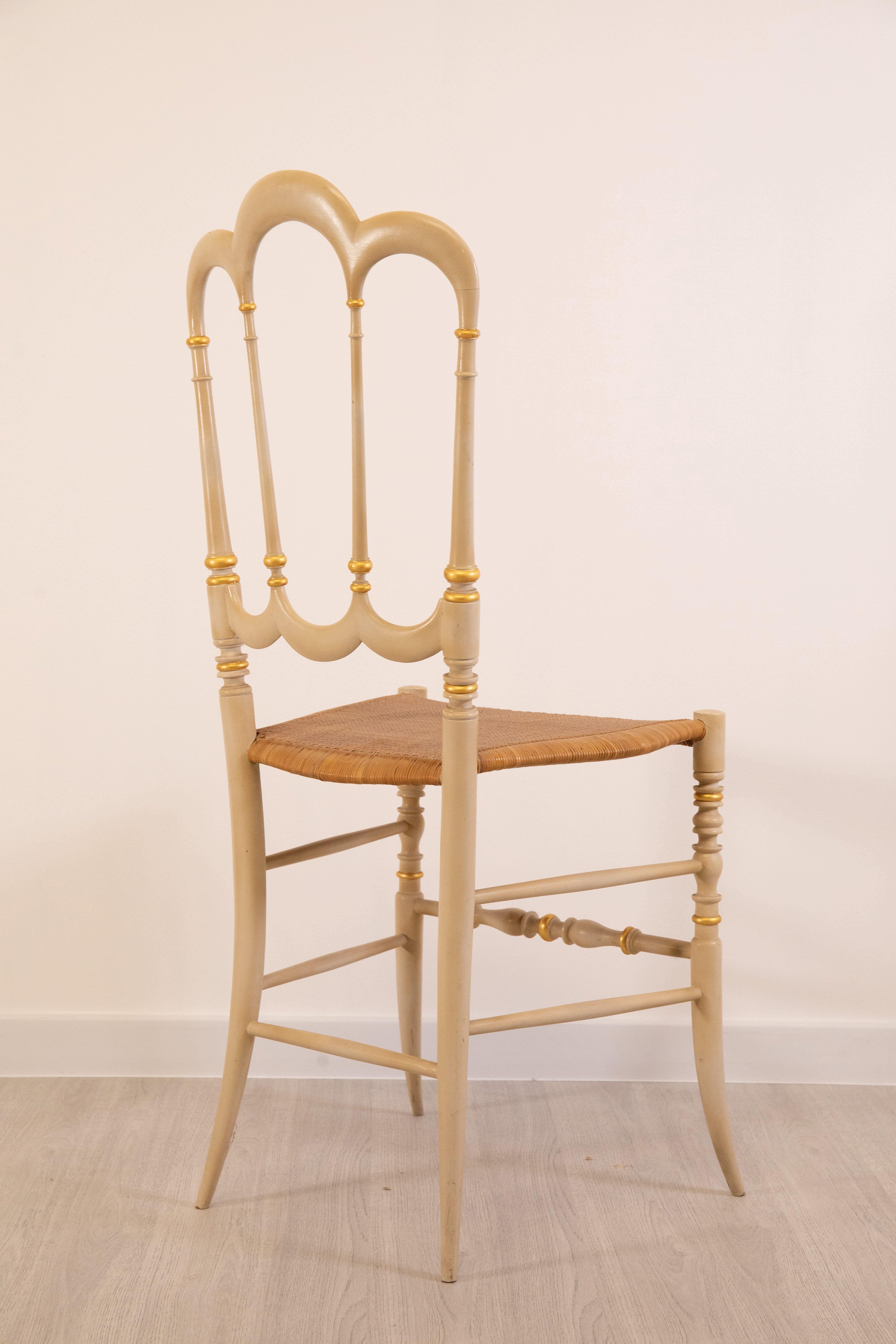 Chiavari - Ensemble de quatre chaises, 1940 en vente 3