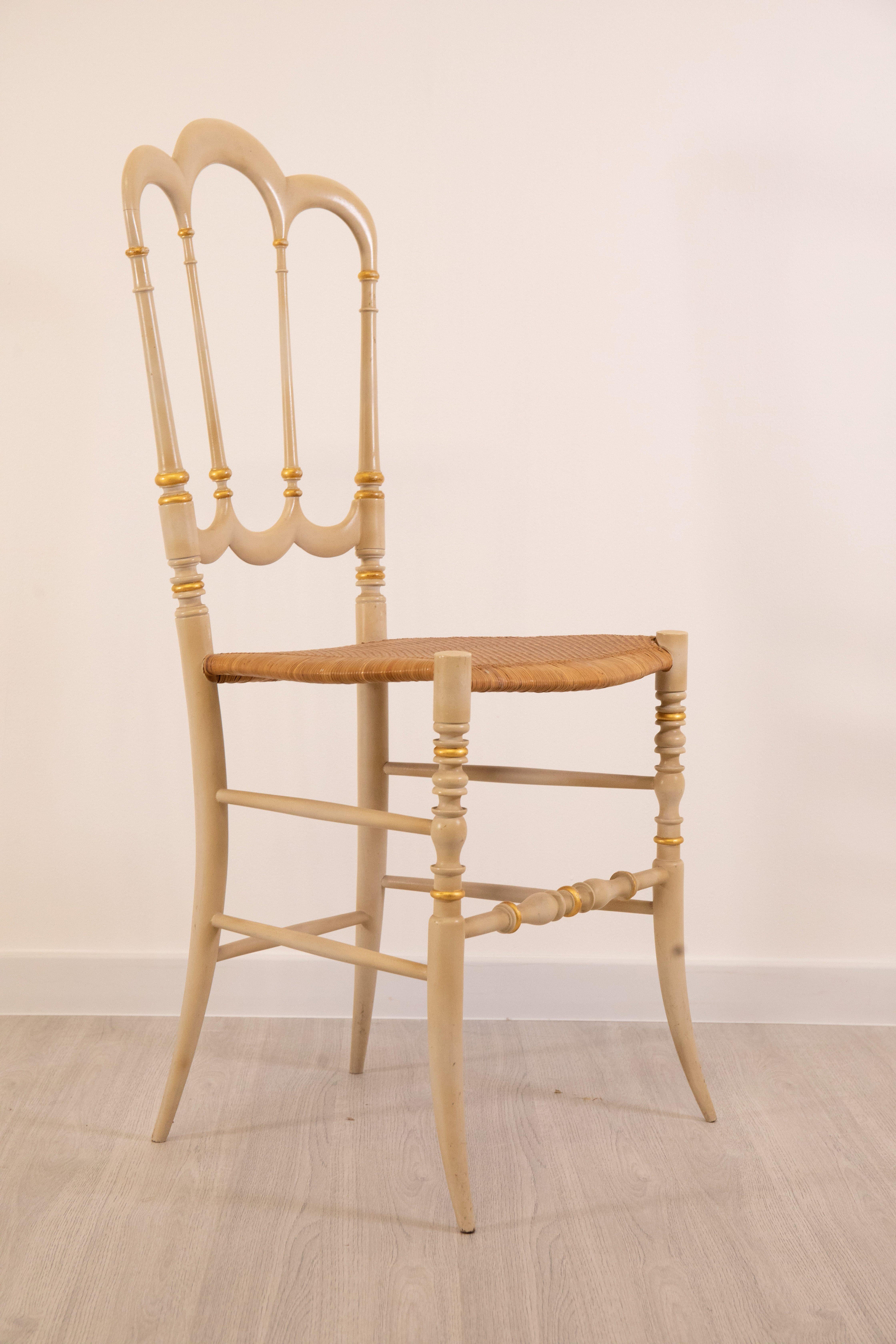 Chiavari - Ensemble de quatre chaises, 1940 en vente 1