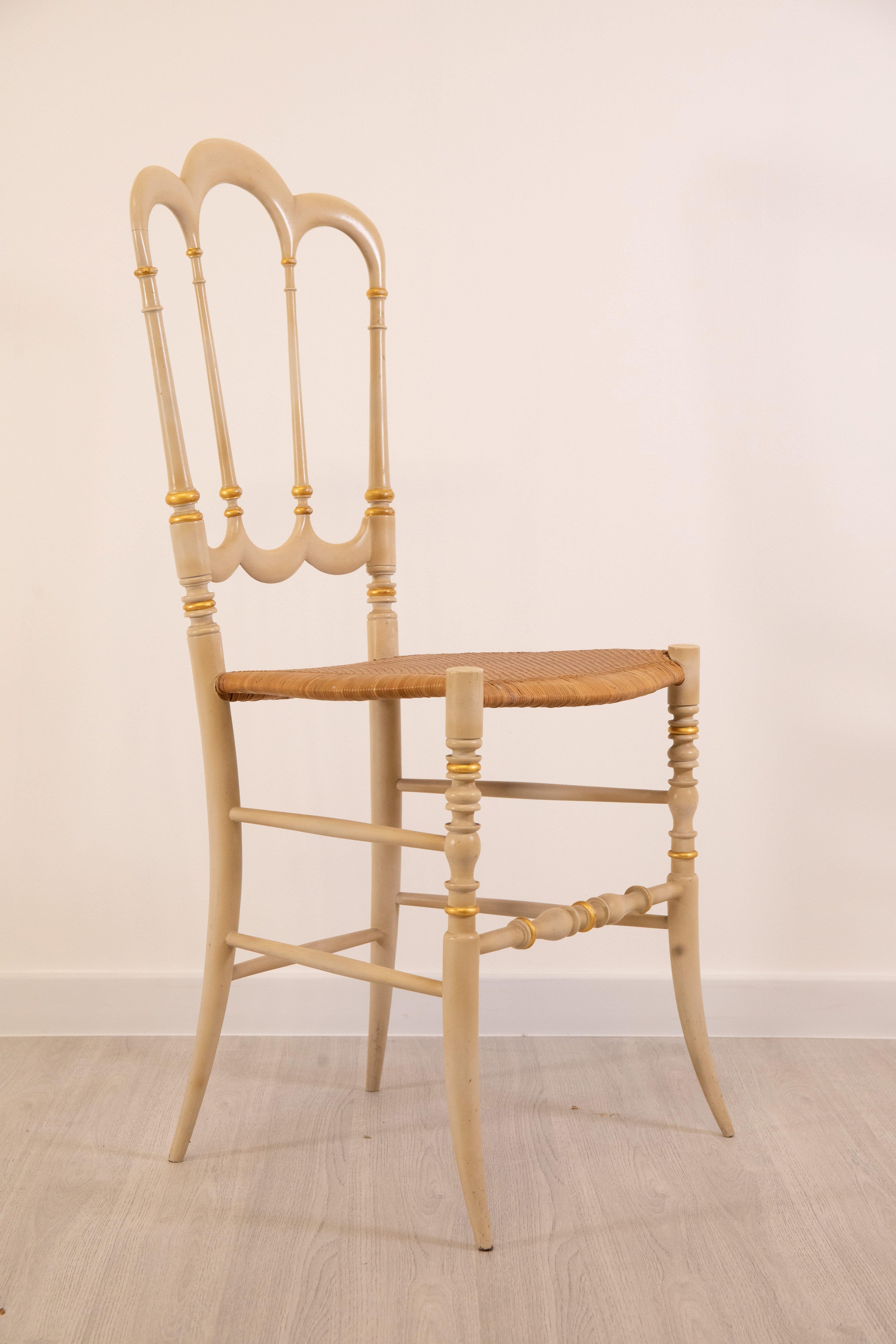 Chiavari - Ensemble de quatre chaises, 1940 en vente 2