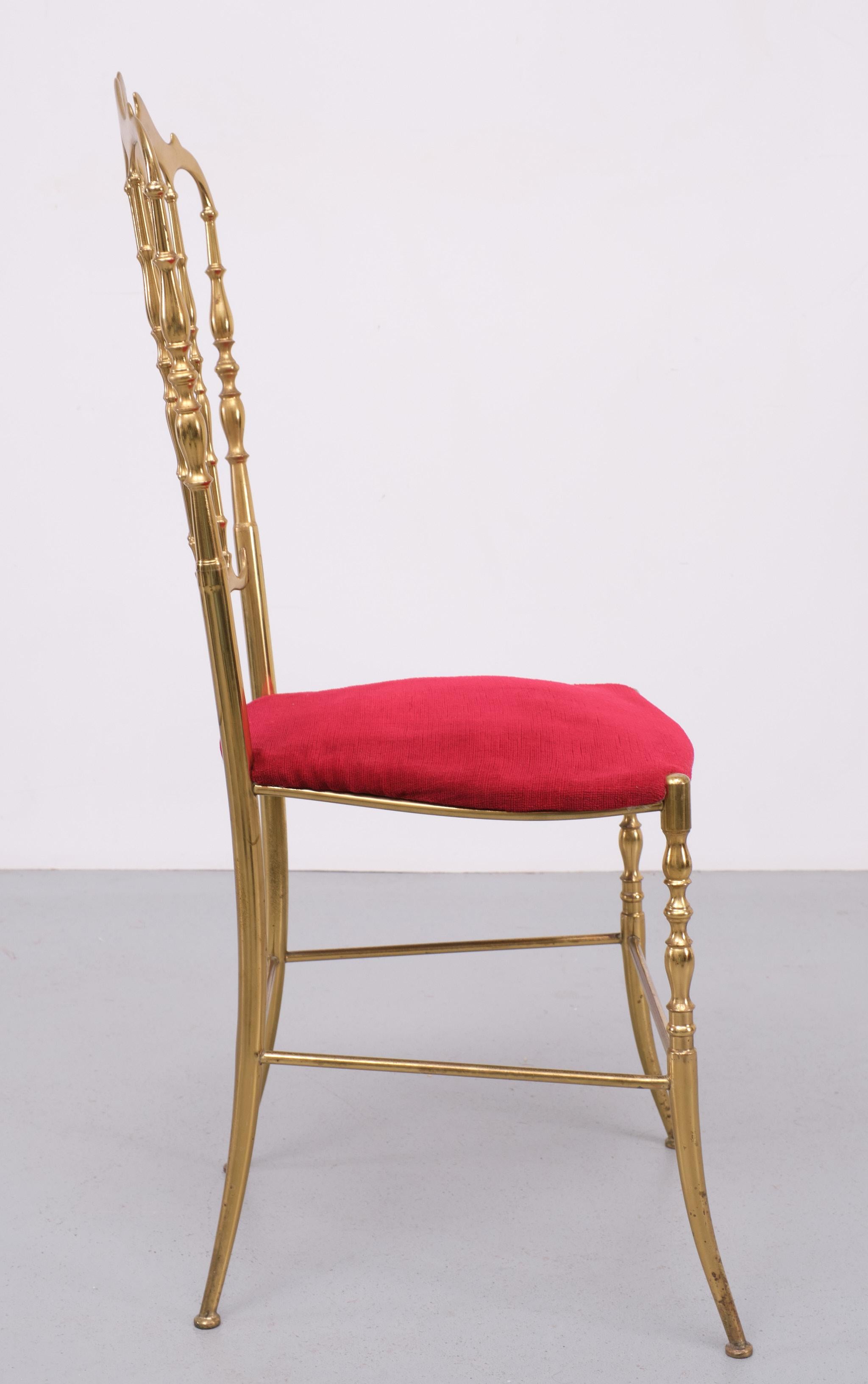 Chiavari solid Brass Chair 1970s Italy  For Sale 3