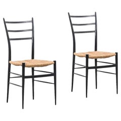 Chiavari Spinetto Dinning Chairs, Chiavari, Italy, 1950s