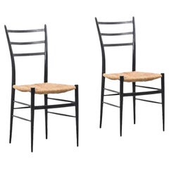 Chiavari Spinetto Dinning Chairs, Chiavari, Italy, 1950s