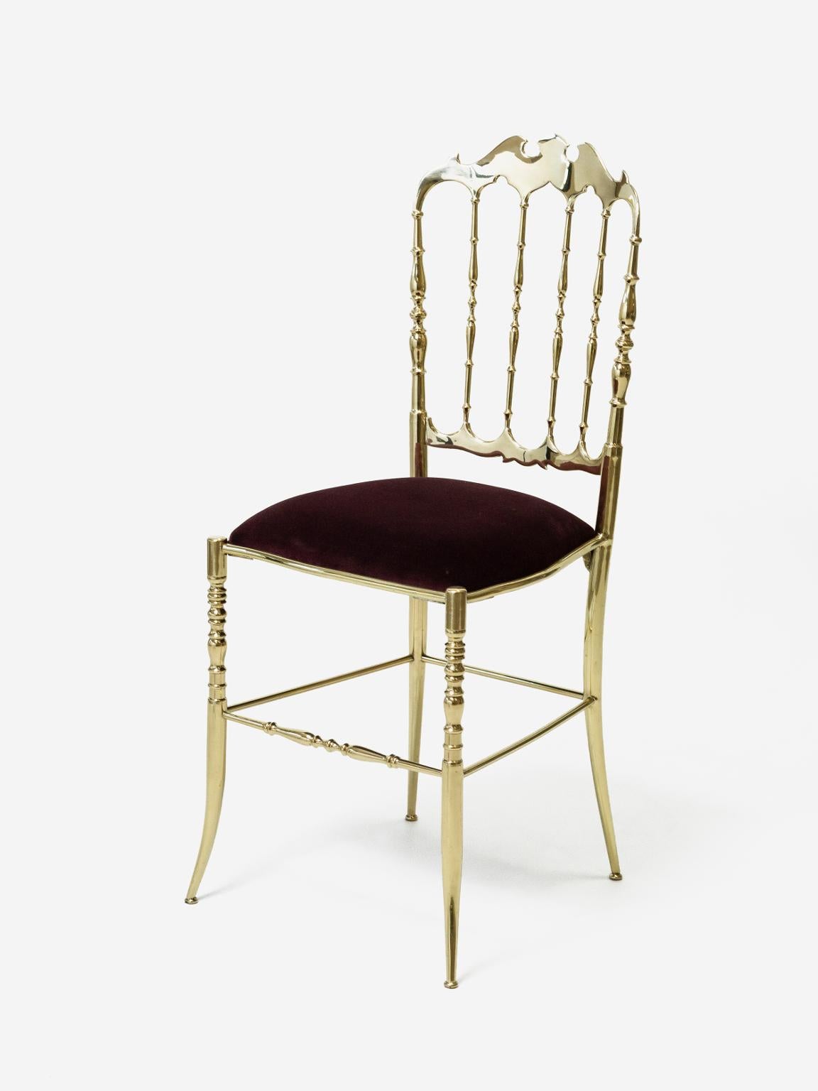 Chiavarina in ottone, Italian production, 1950-1959
Chiavari-brass-chair.