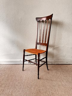 "Chiavarina" chair - high back version of the "Chiavari" -  by SAC. 1950's Italy