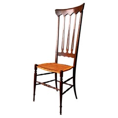 Silla "Chiavarina" - versión de respaldo alto de la "Chiavari" -  por SAC. Años 50 Italia