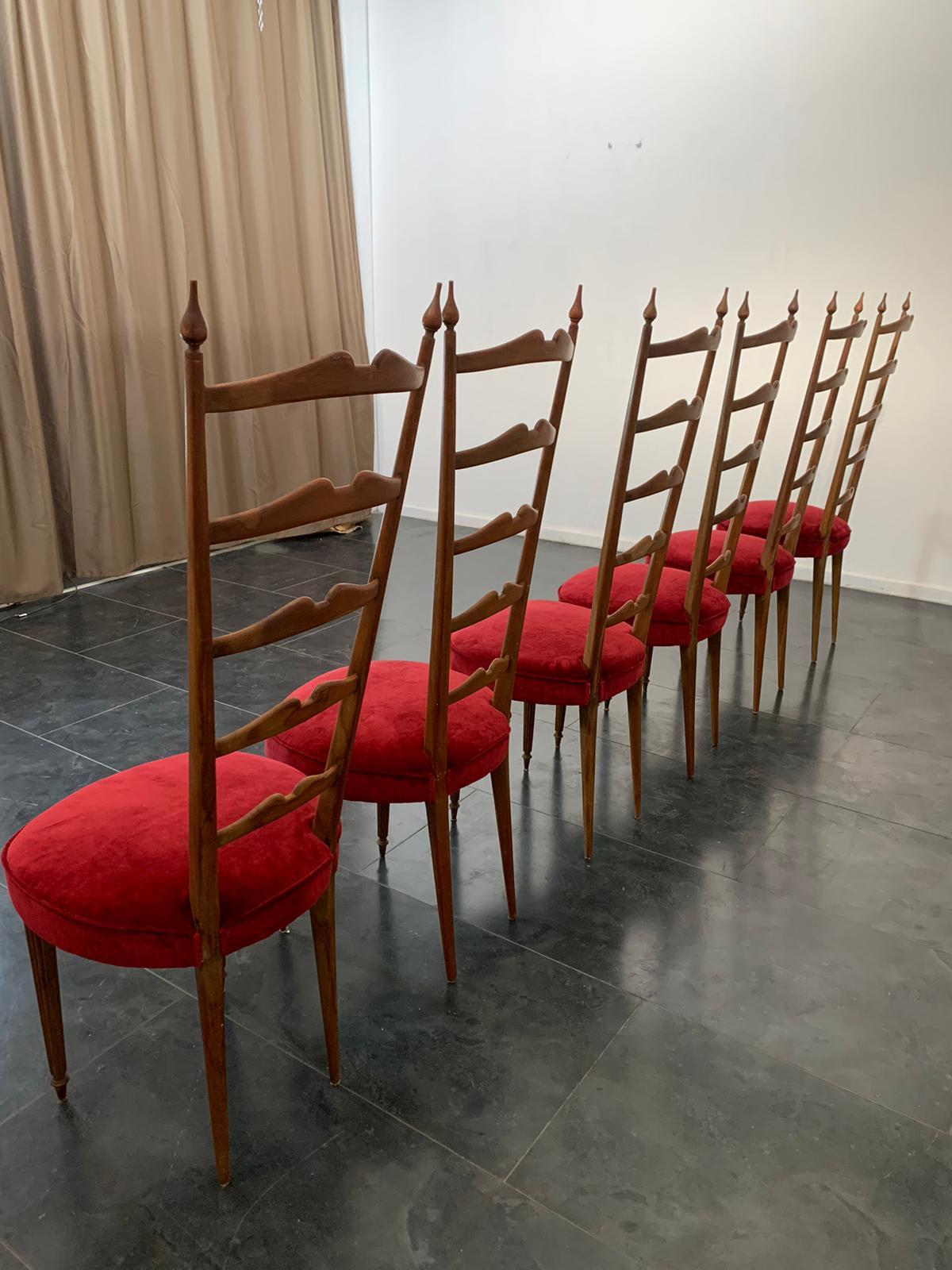 Chiavarina-Stühle, 6er-Set, 1960er-Jahre (Moderne der Mitte des Jahrhunderts) im Angebot