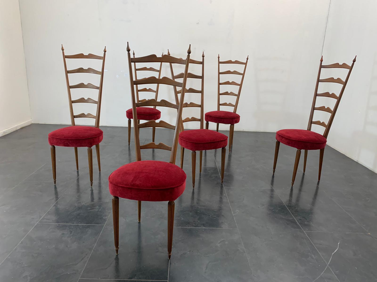 Chaises Chiavarina, 1960, ensemble de 6 Excellent état - En vente à Montelabbate, PU