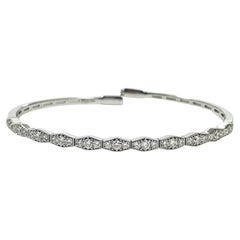 Schickes Armband aus 18 Karat Weißgold mit 0,90 Karat Diamanten im Brilliant-Schliff