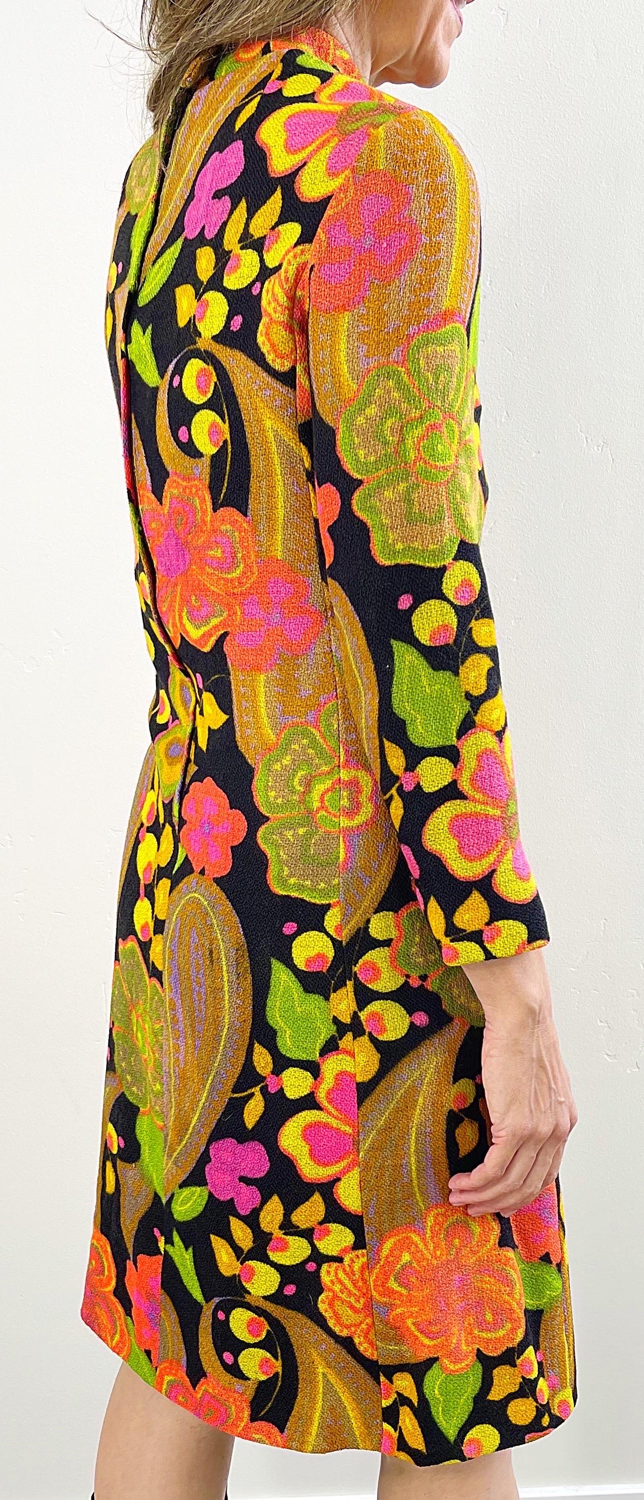 long sleeve 60s dress