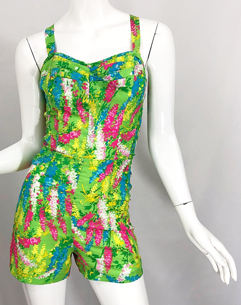 lime green romper