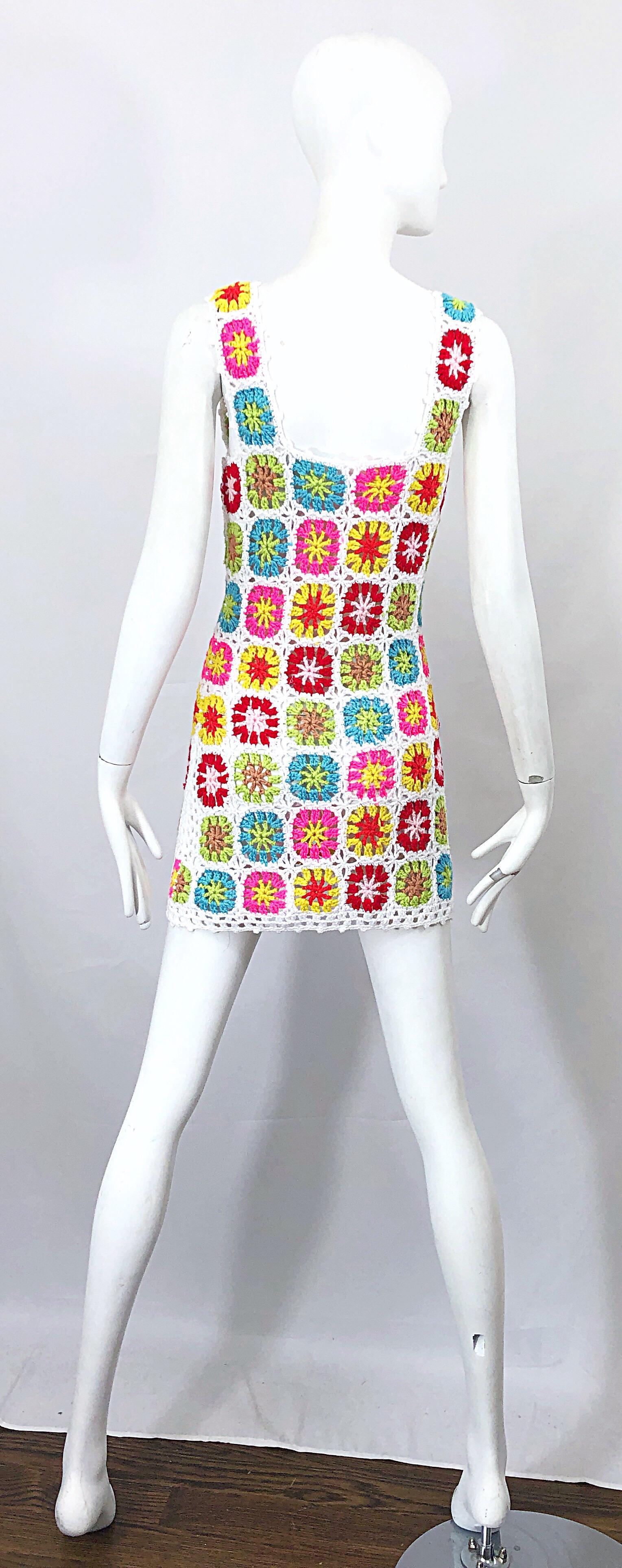 60s crochet dress