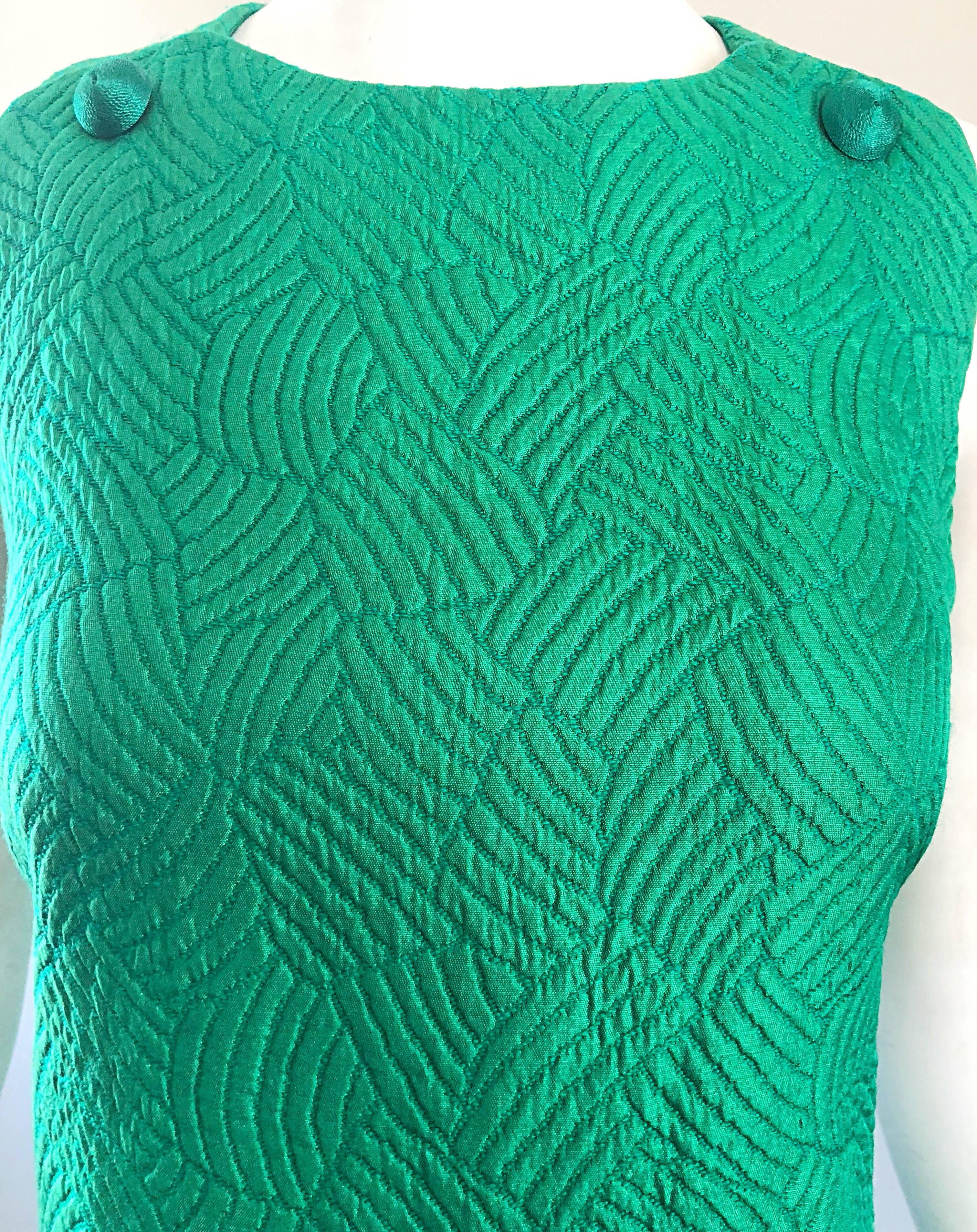 kelly green silk dress