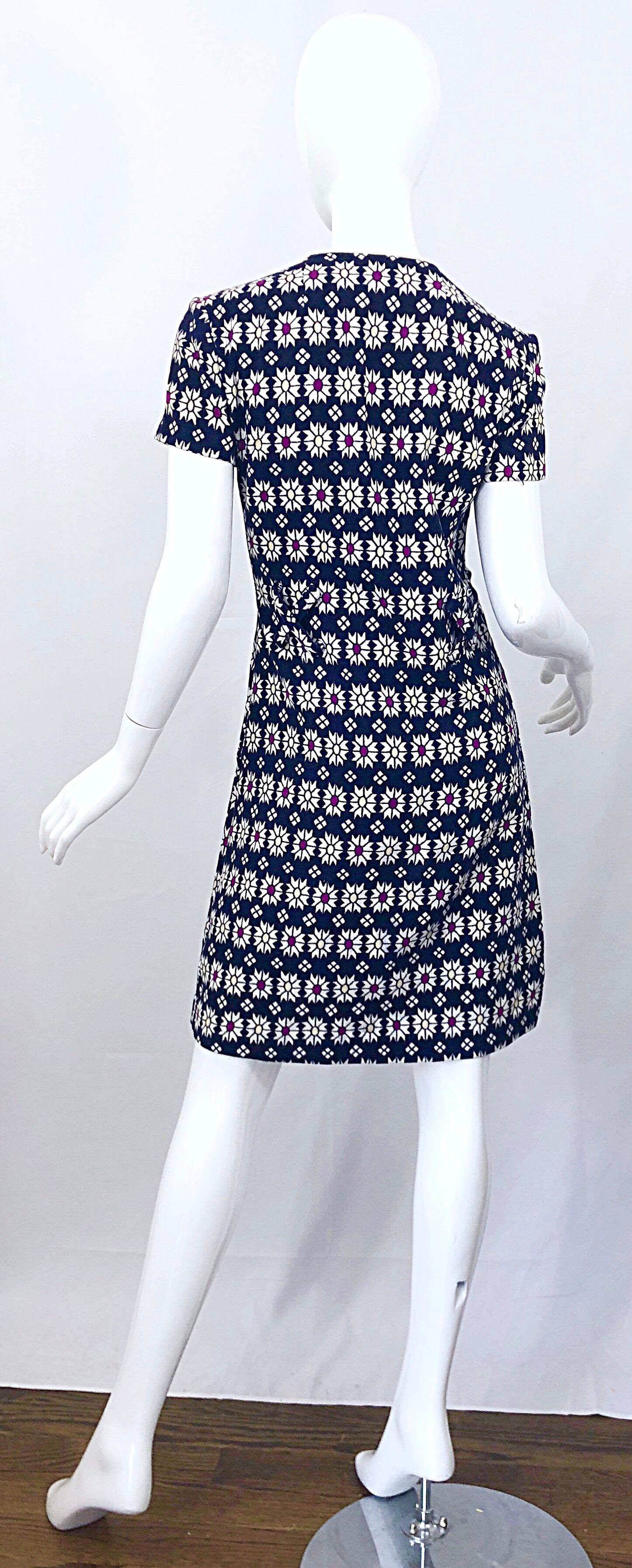 60s geometric dress