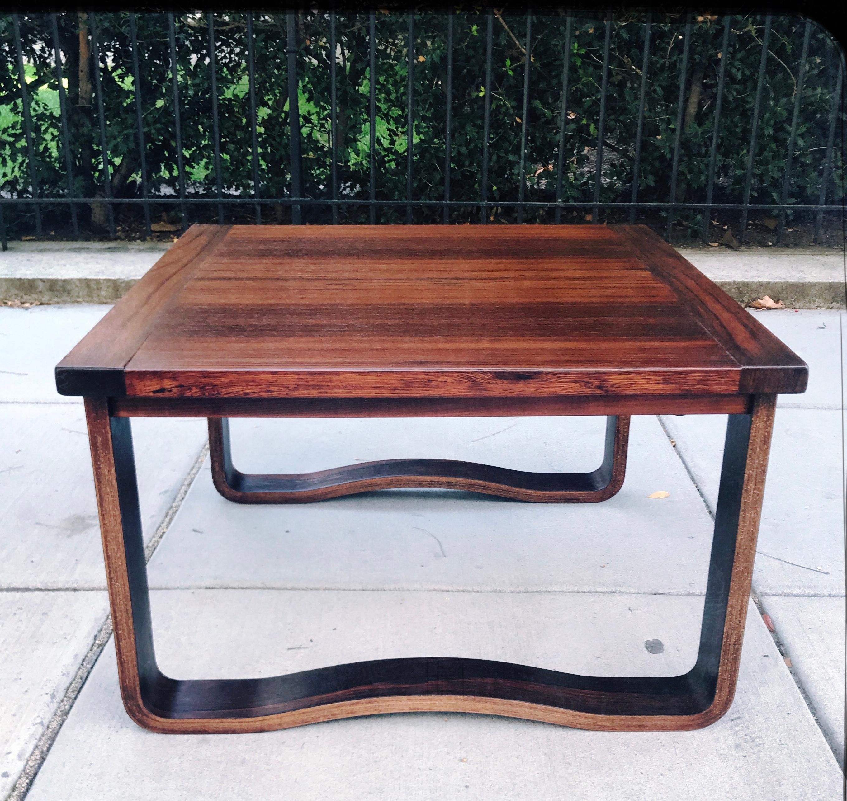 Norwegian Chic 1960s Westnofa Modern Rosewood Cocktail Table, Norway For Sale