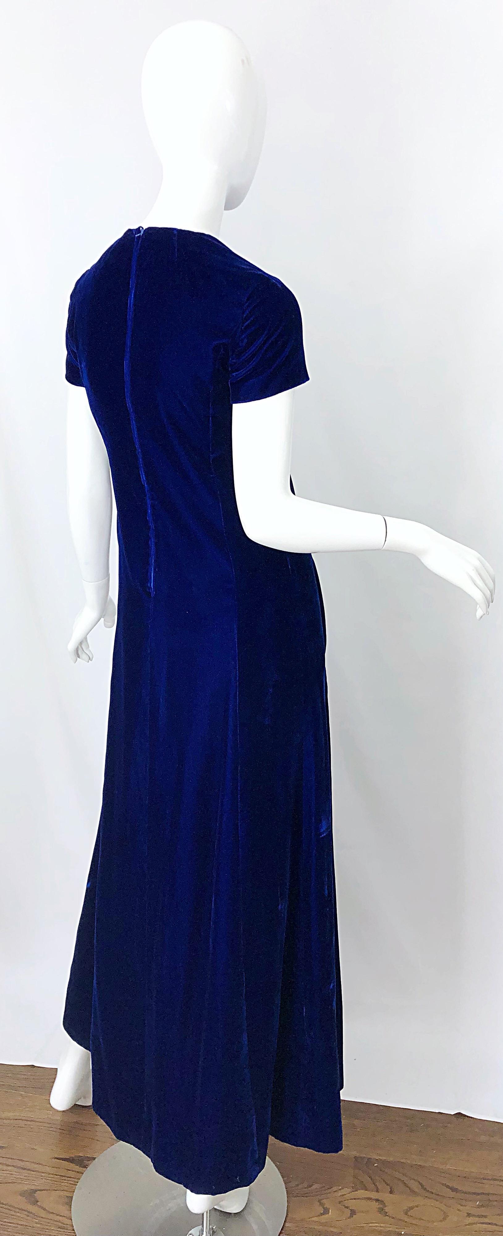 70s blue dress