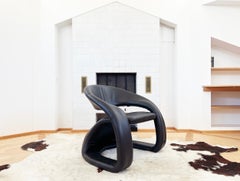 1980s Post Modern Sculptural Lounge Chair MCM