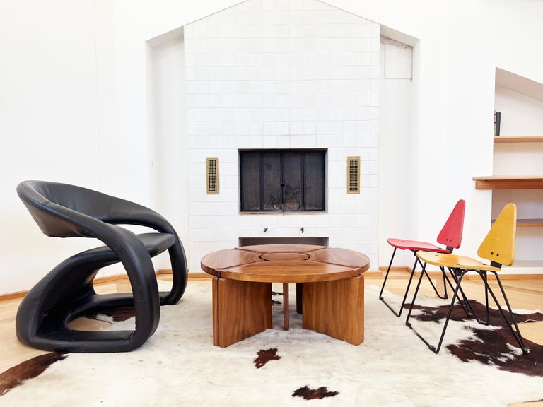 1980s Post Modern Sculptural Lounge Chair MCM For Sale at 1stDibs