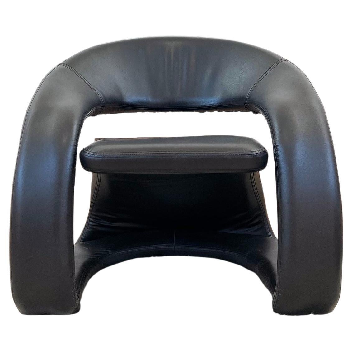 1980s Post Modern Sculptural Lounge Chair MCM