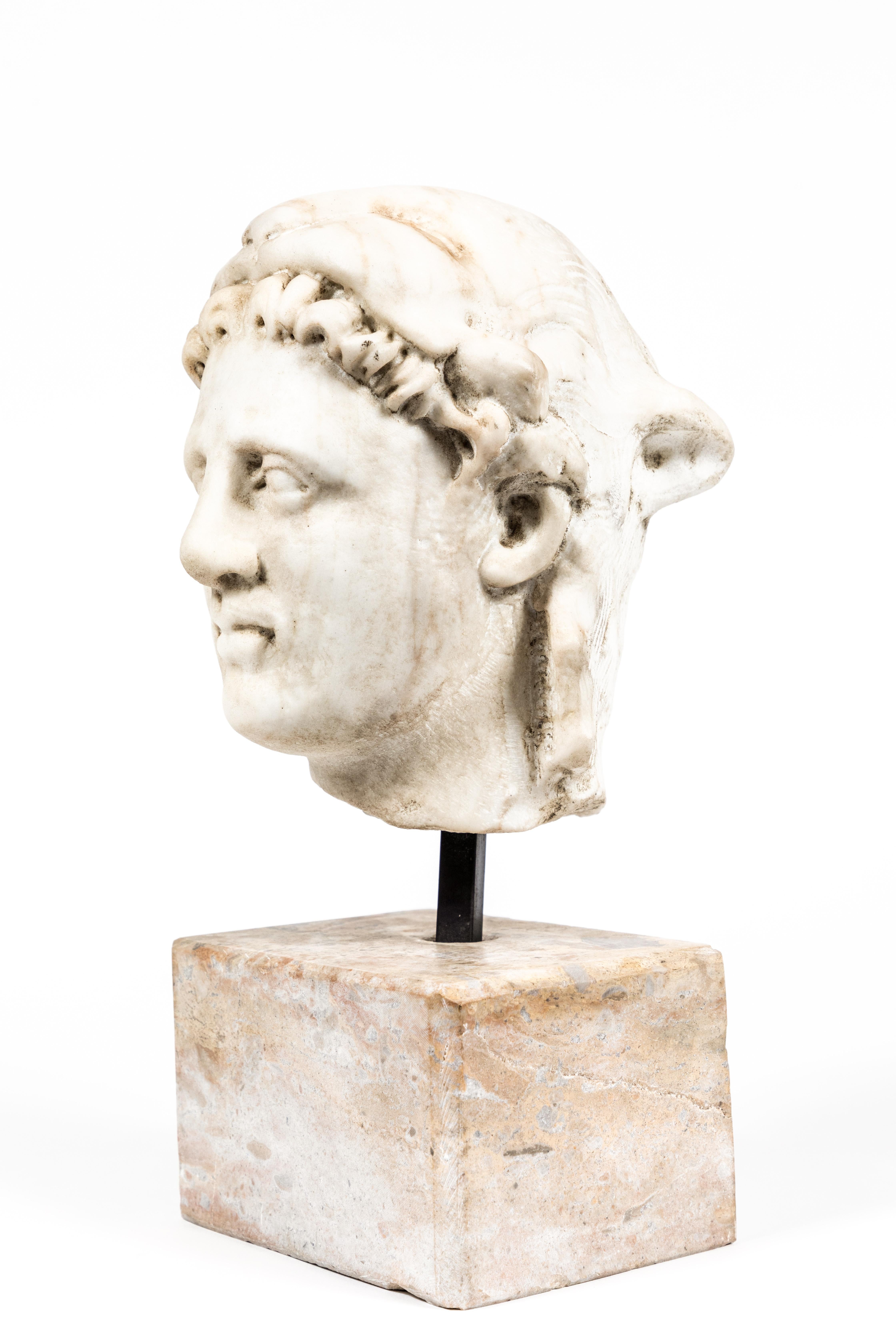 Classical Roman Chic, Ancient-Style, Roman Marble Bust