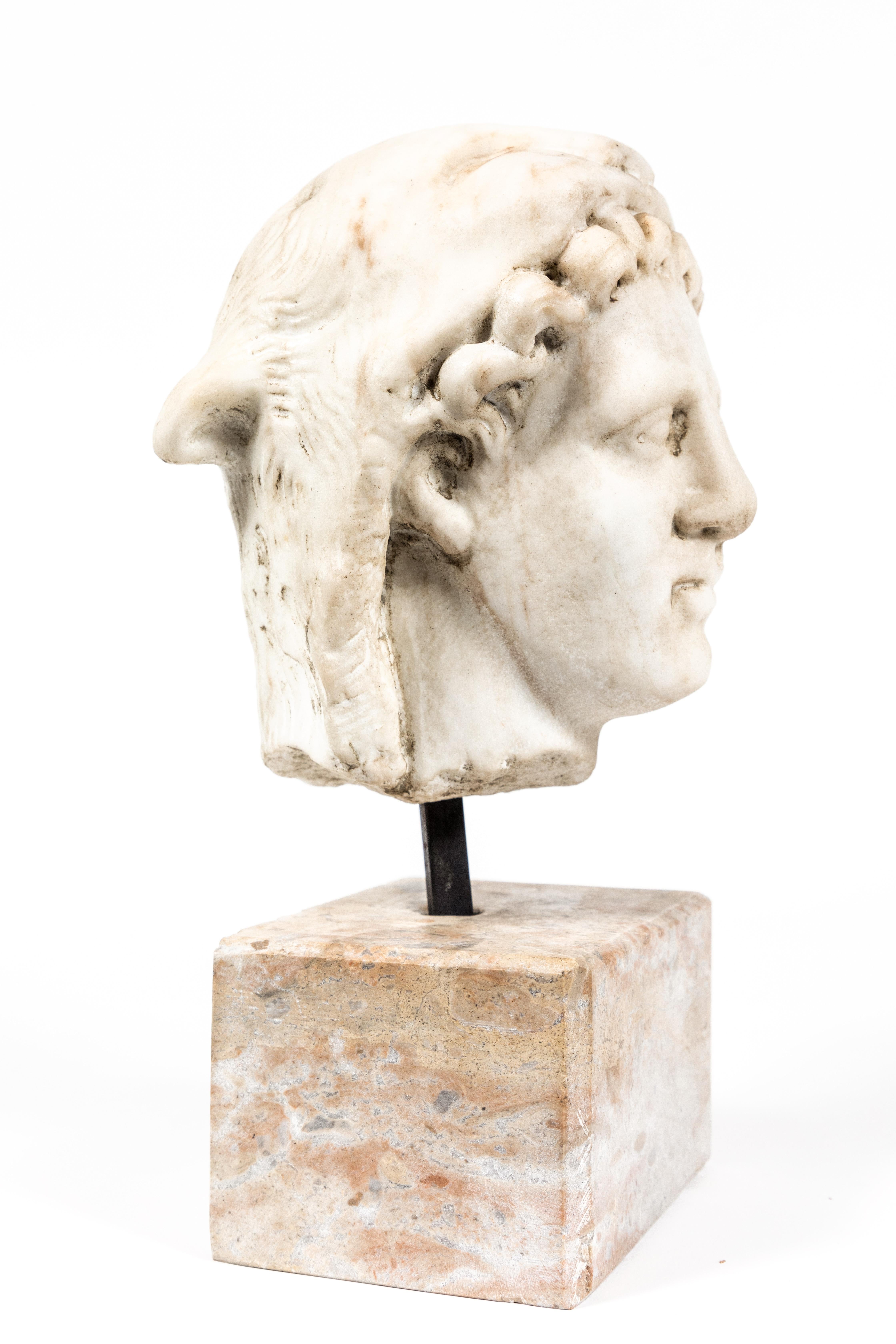 Italian Chic, Ancient-Style, Roman Marble Bust