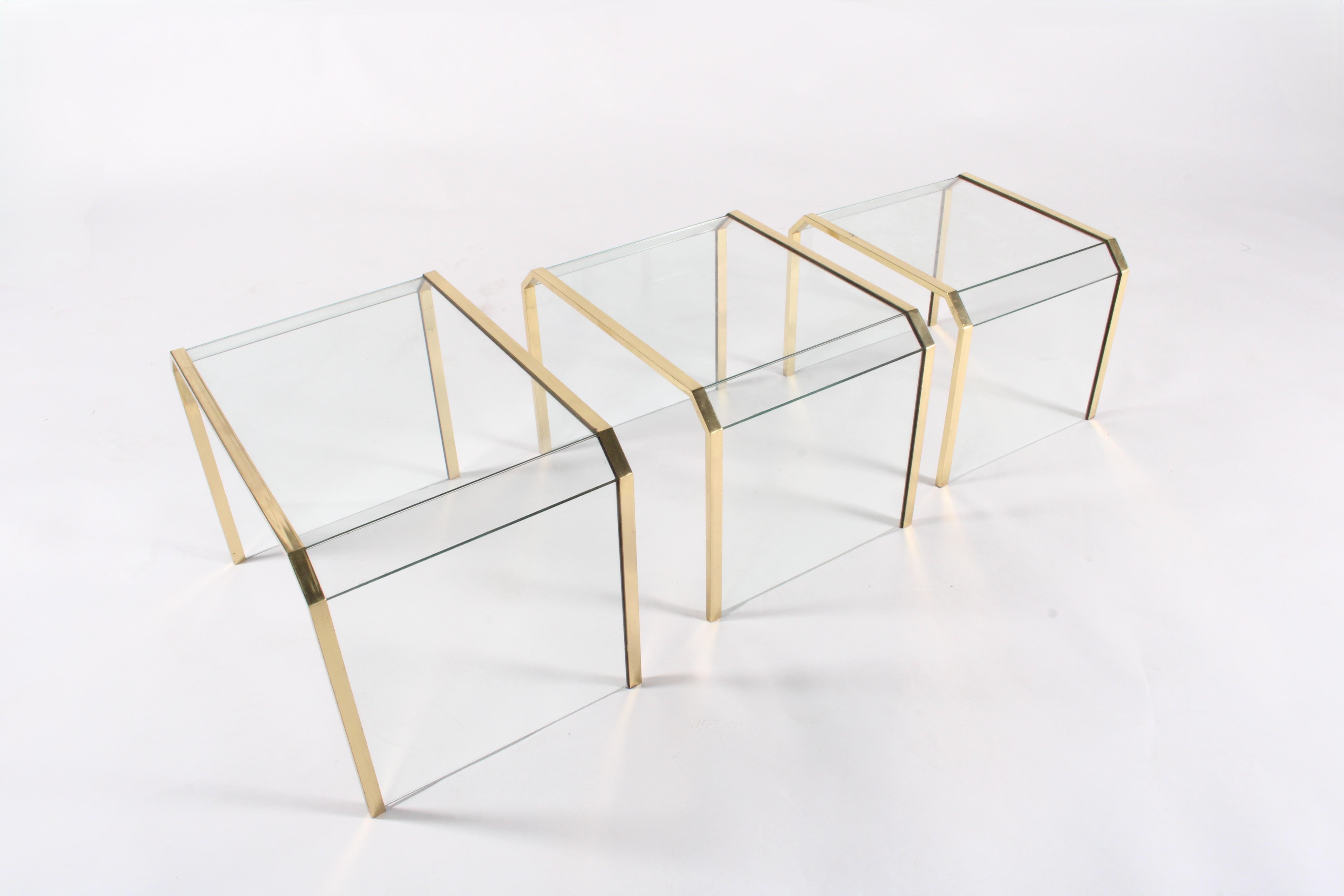 Chic und stilvolles Trio aus verschachtelten Tischen * FREE WORLDWIDE DELIVERY im Angebot 6