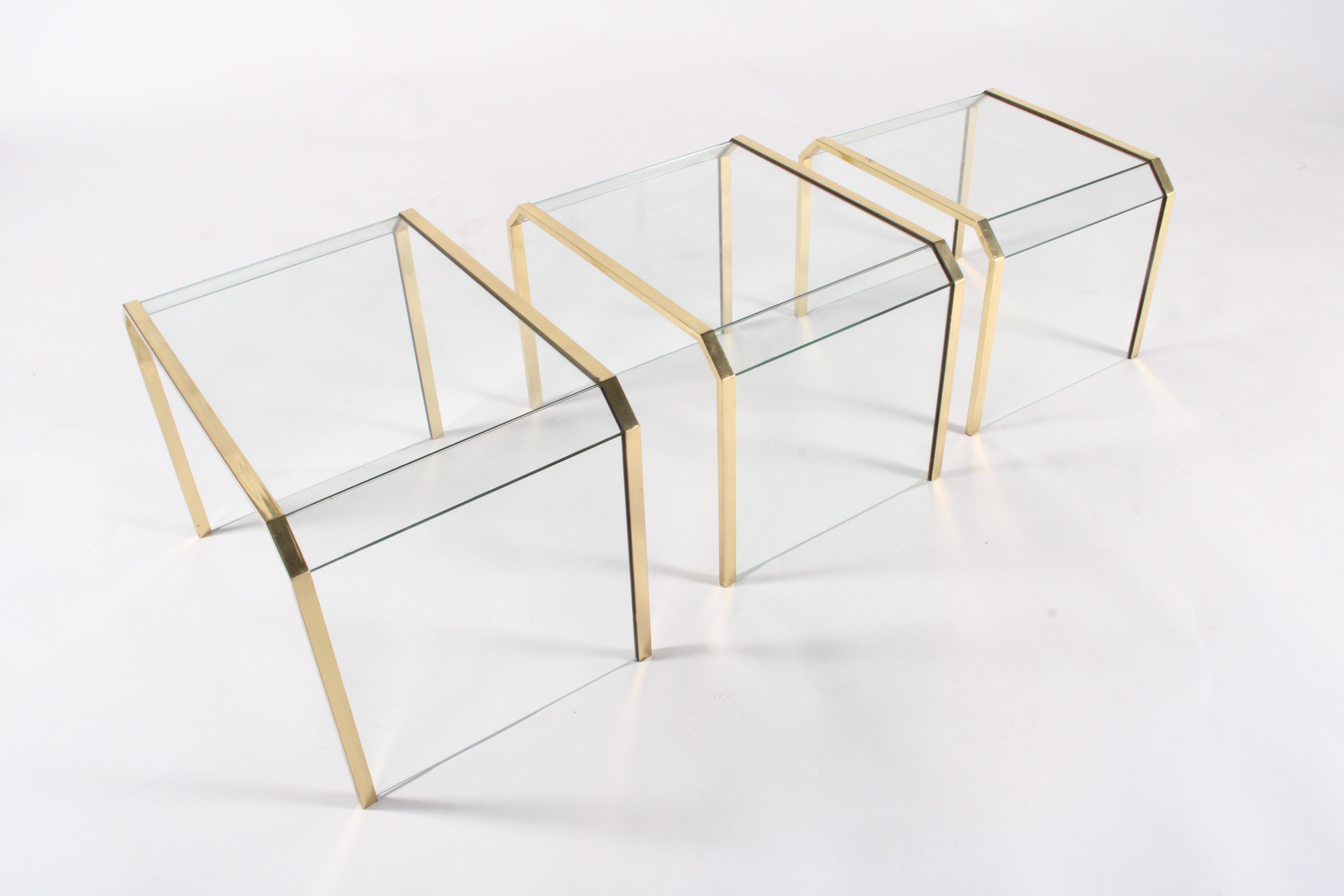Chic und stilvolles Trio aus verschachtelten Tischen * FREE WORLDWIDE DELIVERY im Angebot 7