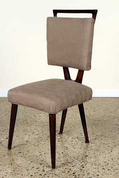 Chic und einzigartig Midcentuey Mahagoni "X" Backed Dining Stühle