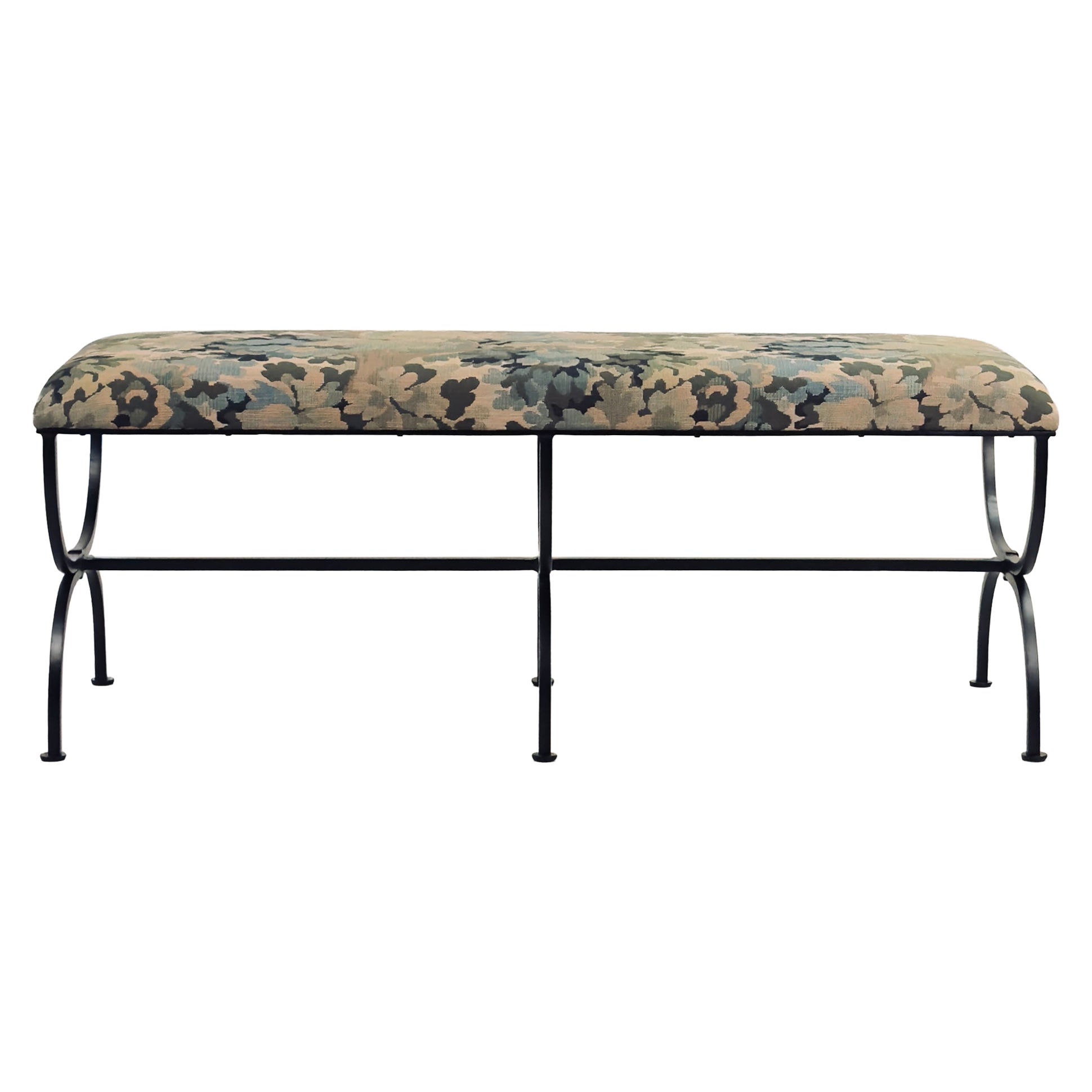 Chic 'Arcade' Bench by Design Frères, Custom Upholstery, In Stock