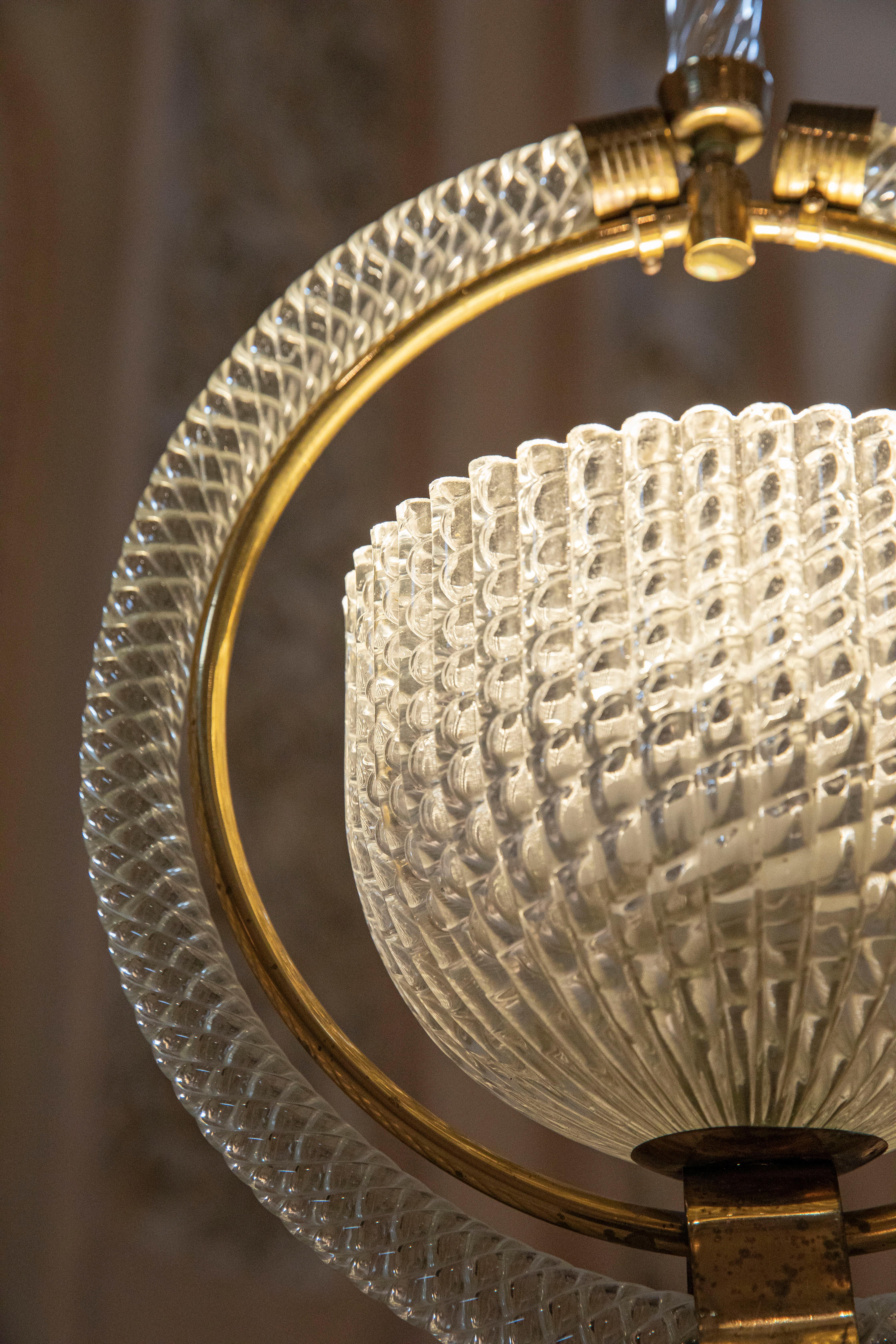 Mid-20th Century Chic Barovier Pendant