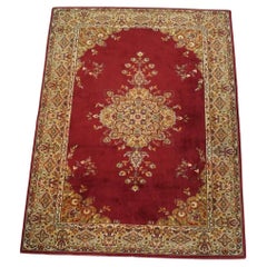 Chic, beautiful oriental style rug in mainly red and yellow colors, 296x203cm