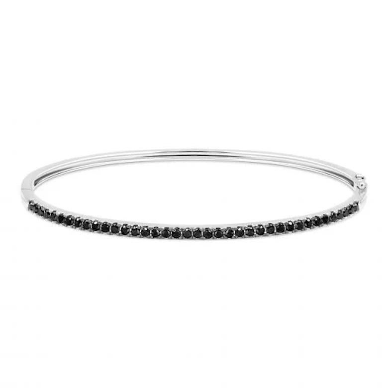 Moderne Bracelet chic en or rose et diamants noirs pour elle en vente